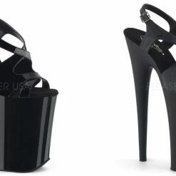 PLEASER Infinity-930 Strappy Criss Cross Slingback Stripper Dancer Club 9" Heels