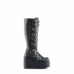 DEMONIA Concord-108 Buckle Gothic Punk Lolita Alternative Platforms Knee Boots