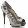 Discontinued FABULICIOUS Lumina-27G Glitter Dress Formal Wedding Pumps Heels