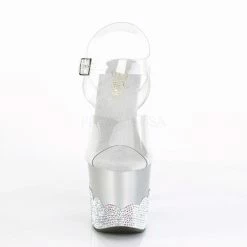 PLEASER Scallop-708-2RS Rhinestone Stripper Pole Dancer Club 7