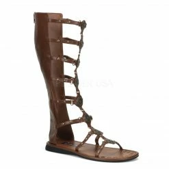 FUNTASMA Men's Roman-15 Spartan Spartacus Gladiator Jesus Toga Larp Flat Sandals Mens/Unisex
