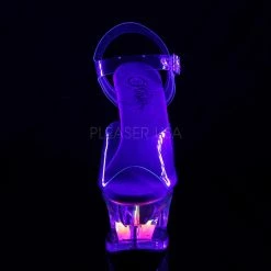 PLEASER Moon-708FLM Ombre Flames Fire Stripper Dancer Club Platforms 7