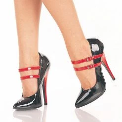 DEVIOUS Domina-442 Fetish Goth Mary Janes Drag Pumps 6" Heels Women's Size 4-13