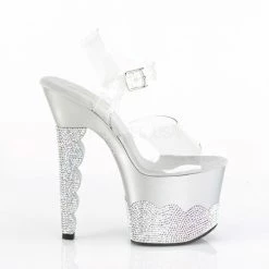 PLEASER Scallop-708-2RS Rhinestone Stripper Pole Dancer Club 7