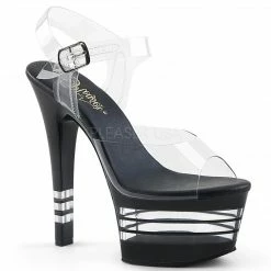 PLEASER Aspire-608LN Lined Ankle Strap Stripper Dancer Club 6" Platforms Heels