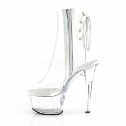 PLEASER Aspire-1018C Clear Exotic Stripper Dance Open Toe Back Platform 6