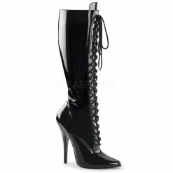 DEVIOUS Domina-2020 Fetish Lace Up Drag 6" Heels Knee Boots Women's Size 5-15