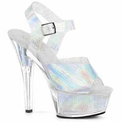 PLEASER KISS-208N-CRHM Jelly Like Hologram TPU Pole Dancer Stripper 6