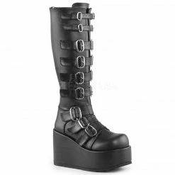 DEMONIA Concord-108 Buckle Gothic Punk Lolita Alternative Platforms Knee Boots