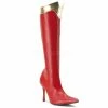 FUNTASMA Wonder-130 Red Gold Wonder Woman Super Hero Cosplay Costume Comic Boots