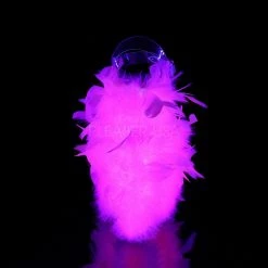 Discontinued PLEASER Flamingo-808F Marabou Feathers Blacklight Reactive Stripper Club 8