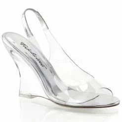 FABULICIOUS Lovely-450 Clear See Through Slingback Dress 4