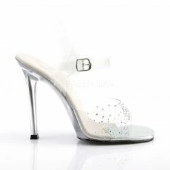 Heels FABULICIOUS Gala-08SD Clear Rhinestones Dress Formal Party Wedding 4.5