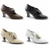 FUNTASMA Victorian-03 Vintage 1800's Granny Kitten Heel Costume Fancy Dress Shoe