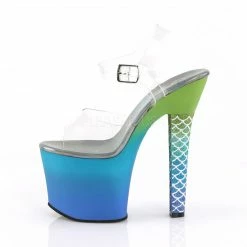 PLEASER ARIEL-708OMBRE Mermaid Scales Stripper Pole Dance Club Platform 7