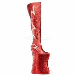 Pleaser Pink Label PLEASER Vivacious-3016 Men's Unisex Glitter Drag Queen Lightning 13.5