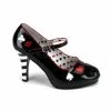 FUNTASMA Contessa-57 Queen Of Hearts Costume Dress Cosplay Halloween Heels Shoes