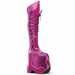Pleaser Pink Label Discontinued PLEASER Fabulous-3035 Men's Unisex Glitter Drag Queen 8.75
