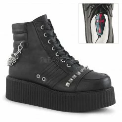 DEMONIA V-Creeper-565 High Top High-Top Oxfords Goth Men's Unisex Platform Shoes