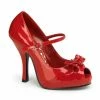 PINUP COUTURE Cutiepie-08 Red Black Rockabilly Dress Work Mary Janes Pumps Heels