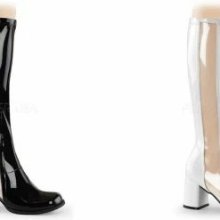 FUNTASMA Gogo-303 Transparent Strip Super Hero Cosplay Costume Drag 3" Boot 4-15