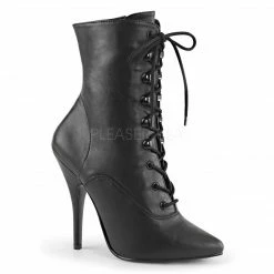 PLEASER Seduce-1020 Black Ankle Boots 5