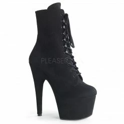 PLEASER Adore-1020FS Faux Suede Lace Up Zipper Ankle Calf 7