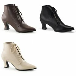 FUNTASMA Victorian-35 Witch 1800s 1900s Flapper Vintage Costume Granny Boots