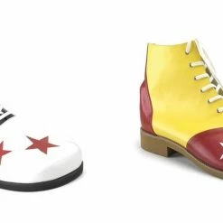 Heels FUNTASMA Clown-02 Men's Black White Red Yellow Bozo Circus Clown Costume Shoes