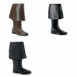 FUNTASMA Maverick-2045 Pirate Captain Buccaneer Medieval Larp Mens Costume Boots