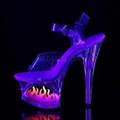 PLEASER Moon-708FLM Ombre Flames Fire Stripper Dancer Club Platforms 7