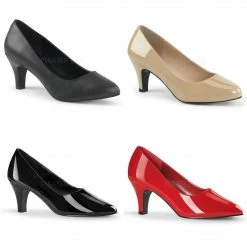 PLEASER PINK LABEL Divine-420 Work Dress Pumps 3" Heel Drag Women's Size 8-15