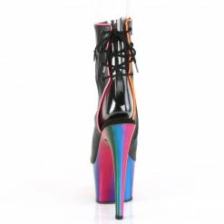 PLEASER Adore-1018RC-02 Rainbow Chrome Blacklight Reactive Pole Dance 7