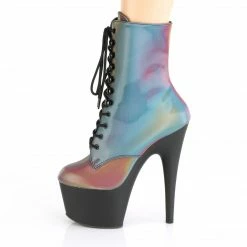 A Shoe Addiction PLEASER Adore-1020REFL Rainbow Reflective Exotic Pole Dancer 7
