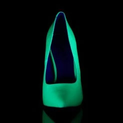 PLEASER Amuse-20 Work Neon UV Club Party Wedding Drag Heels Pumps PLUS SIZE 4-13
