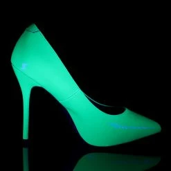 PLEASER Amuse-20 Work Neon UV Club Party Wedding Drag Heels Pumps PLUS SIZE 4-13