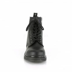 DEMONIA Bolt-100 Vegan Leather Mens Unisex Goth Rocker Biker Combat Boots