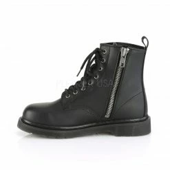 DEMONIA Bolt-100 Vegan Leather Mens Unisex Goth Rocker Biker Combat Boots