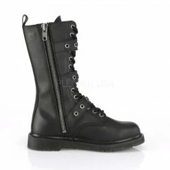 DEMONIA Bolt-330 Vegan Leather Mens Unisex Goth Rocker Biker Combat Boots