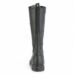 IN STOCK / SALE - DEMONIA Bolt-400 Black Vegan Leather Boots Men's 11 Women's 13