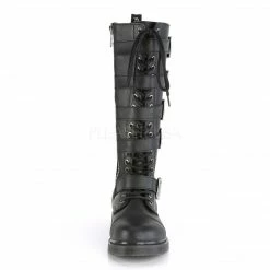 DEMONIA Bolt-425 Vegan Leather Mens Unisex Goth Rocker Biker Combat Boots