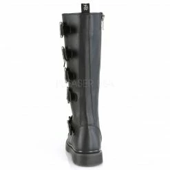 DEMONIA Bolt-425 Vegan Leather Mens Unisex Goth Rocker Biker Combat Boots