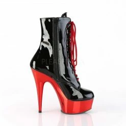 PLEASER Delight-1020 Black Red Chrome 6