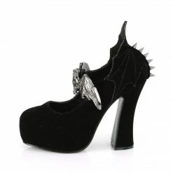 DEMONIA Demon-18 Goth Bat Buckle Wing Vampire Platforms Mary Janes 5