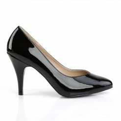 PLEASER PINK LABEL Dream-420 Black Patent Work Pumps 4