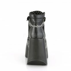 DEMONIA Dynamite-101 Goth Punk Star Cutout Cut Out Chains Platforms Wedges Heels