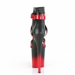 PLEASER Flamingo-800-15 Black Red 2 Tone Goth Exotic Pole Dancer Club 8