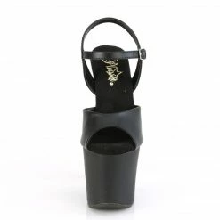 PLEASER Irongrip-709 Black Copper Silver Chrome Knuckle Ankle Platform 7