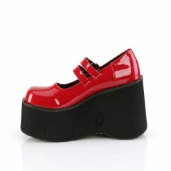 DEMONIA Kera-08 Red Goth Punk Lolita Double Strap Mary Janes Platforms Heels