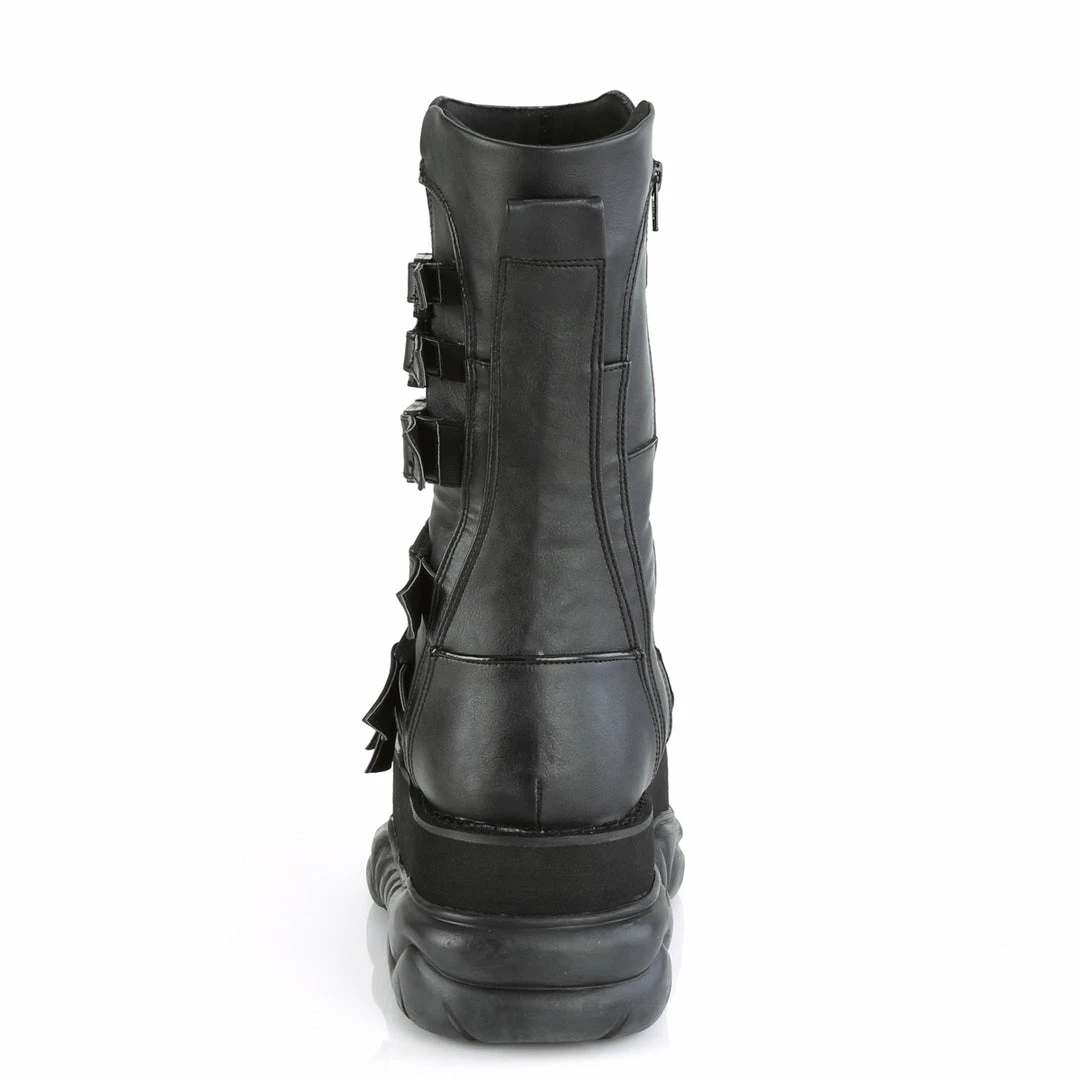 DEMONIA Neptune-210 Mens Multi Quick Release Buckle Unisex Goth Cyber Boots